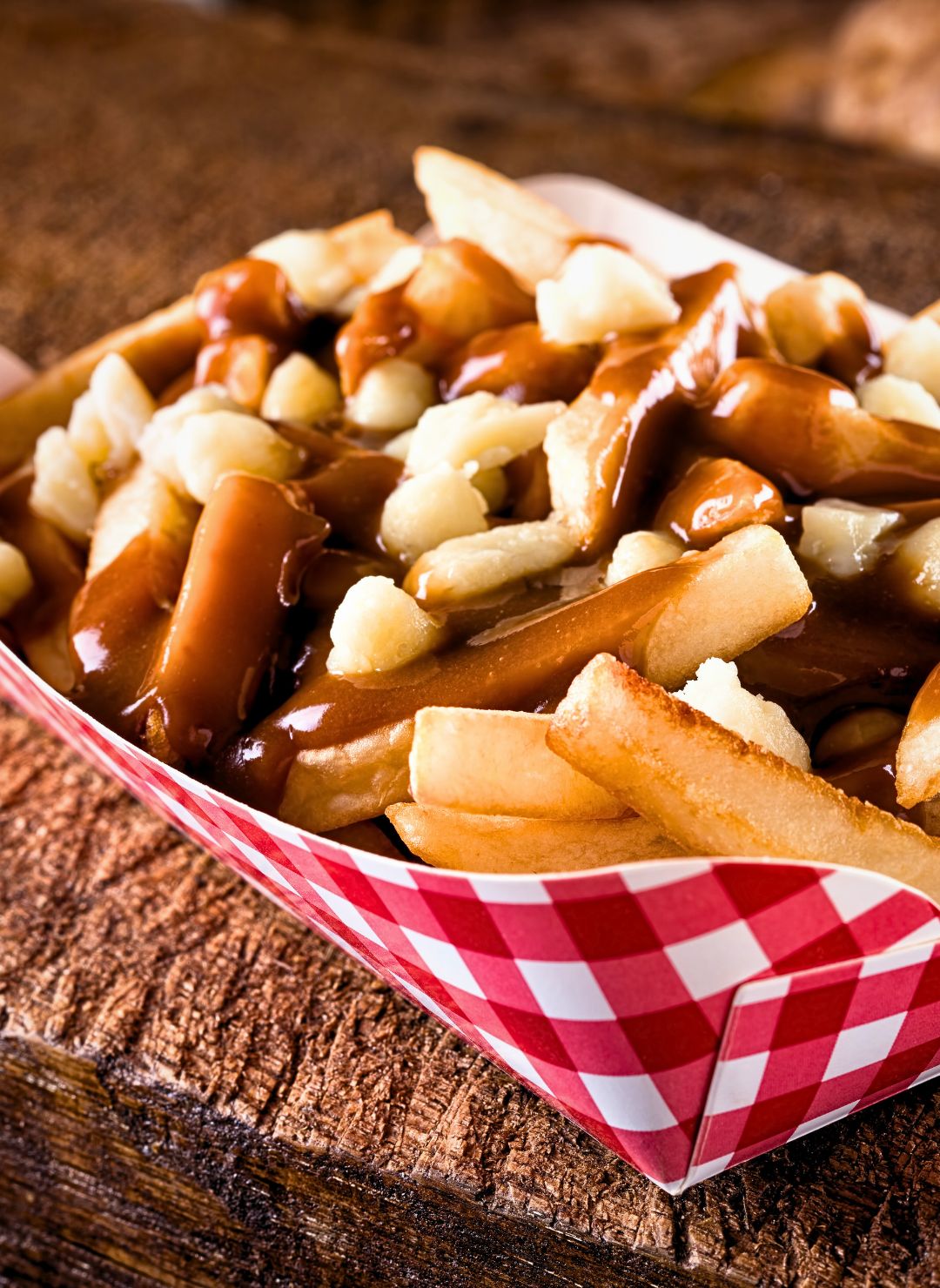 le food truck, churros, poutine, poutine. Canada
